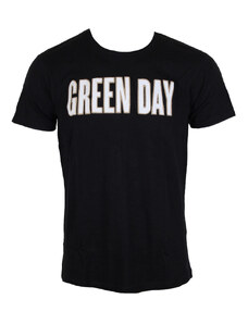 Metal T-Shirt Männer Green Day - Logo & Grenade Applique Slub - ROCK OFF - GDAPSLUB01MB