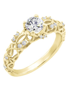 Eppi Vintage-Verlobungsring aus Gold mit Diamanten Chantal