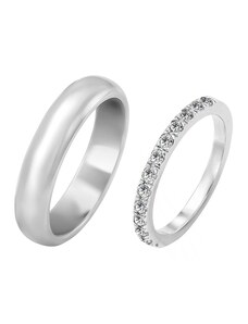 Eppi Memoryring mit Diamanten und klassischer Ring Lowum