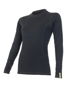 Damen T-Shirt Sensor Double Face Merino Wool black 15100029