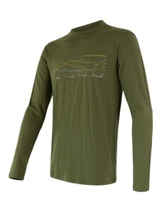 Herren T-Shirt Sensor MERINO ACTIVE PT TRACK safari 17200027