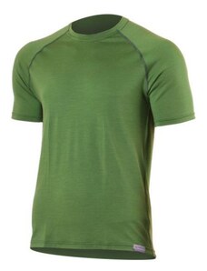 Herren Wolle T-Shirt Lasting Quido 6060 green