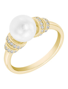 Eppi Perlenring aus Gold mit Diamanten Whisper