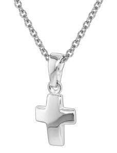trendor Silber Kinder-Halskette mit Kreuz-Anhänger 35787