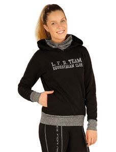 LITEX Damen Sweatshirt mit Kapuzen. J1232, schwarz