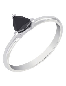 Eppi Ring mit schwarzem trillion Diamant Valla