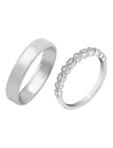 Eppi Eternity Ring mit Diamanten und Herrenring Paloma