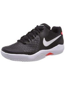 Nike Herren AIR Zoom Resistance Tennis Schuhe, Black/White-Bright Crimson, 44.5 EU