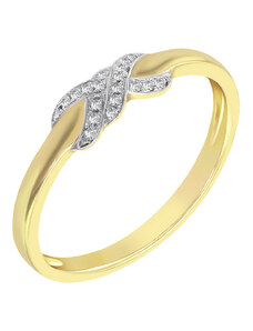 Eppi Romantischer Ring aus Gold mit Diamanten Teskala