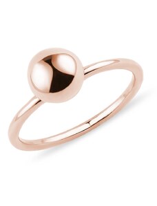 Roségoldener Ring mit Kugel KLENOTA K0576014