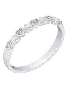 Eppi Eternity-Ring mit Herzen und Lab Grown Diamanten Mira