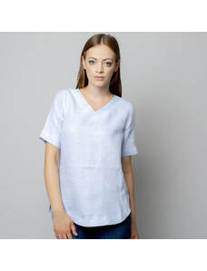 Willsoor Damen T-Shirt in hellblau 10933