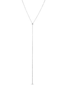 Halskette mit Diamanten Lünette in Weißgold KLENOTA K0671012