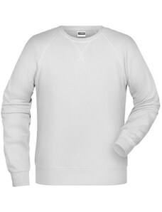 James & Nicholson Herren Sweatshirt ohne Kapuze aus Bio-Baumwolle 8022