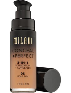 Milani Light Tan/ 08 Conceal + Perfect 2in1 Foundation 30 ml
