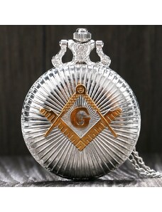 IZMAEL Freemasonry Taschenuhr-Silber/Golden KP5818