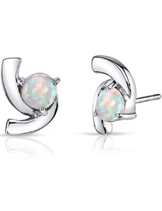 Eppi Zauberhafte silberne Ohrringe mit Opalen Labrinah