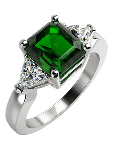 Eppi Verlobungsring mit Smaragd und Diamanten Nima