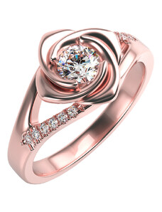 Eppi Verlobungsring in Form einer Rose mit Lab Grown Diamanten Xalor