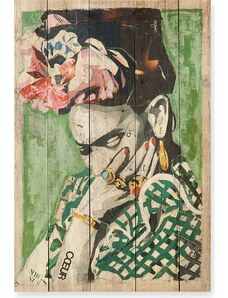 Madre Selva Holzdruck "Frida Coeur" - (B)40 x (H)60 cm | onesize
