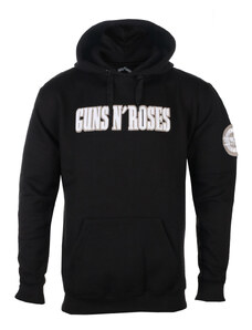 Hoodie Männer Guns N' Roses - Logo & Bullet Circle - ROCK OFF - GNRAPQHD01MB
