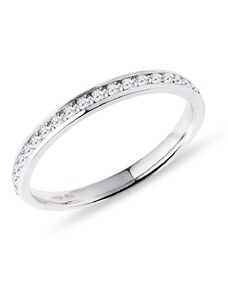 Feiner Ring mit Diamant aus Weißgold KLENOTA K0748012