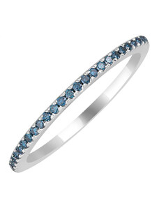 Eppi Memoire-Ring in Gold mit blauen Diamanten Oana