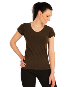 LITEX Damen T-Shirt, kurzarm. 5A411, braun schwarz