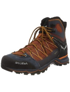 Salewa MS Mountain Trainer Lite Mid Gore-TEX Herren Trekking- & Wanderstiefel, Schwarz (Black Out/Carrot), 46 EU