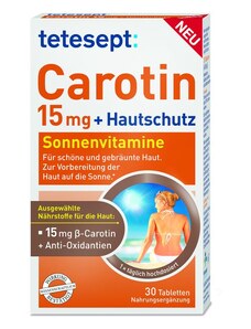 tetesept Carotin 15 mg + Hautschutz Filmtabletten,30St