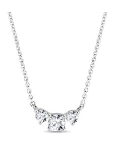 Diamant-Halskette von White 14k Gold KLENOTA K0209022