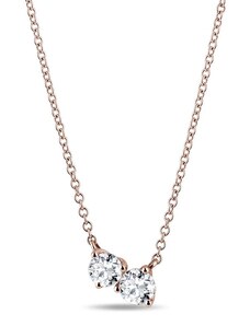 Halskette aus Roségold mit Diamant KLENOTA K0787014