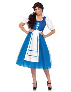 LEG AVENUE LegAvenue 8561802 Storybook Village Beauty Halloween Costume Kostüme, Blue, White, M