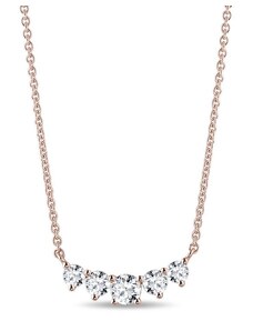 Prachtvolle Halskette mit Diamant aus Roségold KLENOTA K0570024