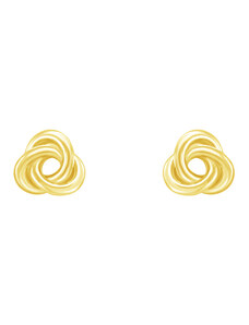 Eppi Goldene Ohrringe in Knotenform Tenzan