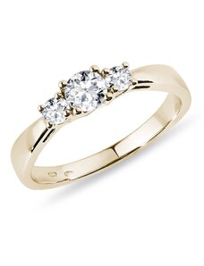 Massiver Diamant Verlobungsring aus Gelbgold KLENOTA K0235013