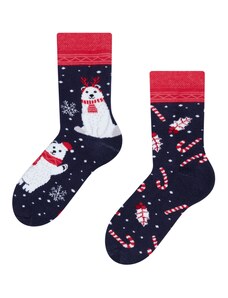 Dedoles Lustige warme Socken für Kinder Weihnachts-Eisbär