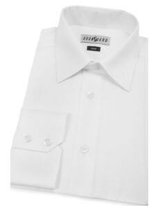 Avantgard Herren Hemd SLIM mit langen Ärmeln Weiß