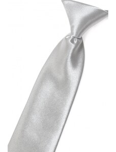 Avantgard Jungen Kinder Krawatte Silberglanz 44cm