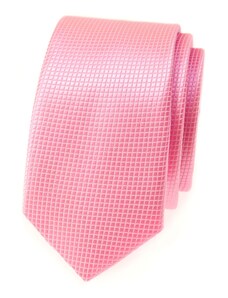 Schmale Avantgard Krawatte - rosa Würfel