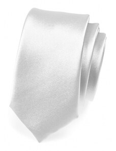 Avantgard Silberne schmale Krawatte SLIM