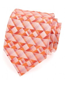 Avantgard Krawatte orange geometrische Formen