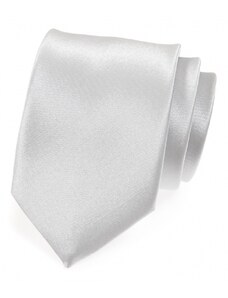 Avantgard Glatte silberne Krawatte