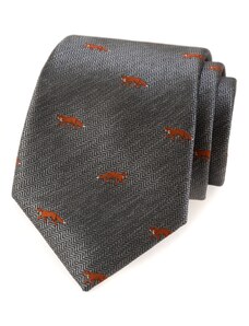 Avantgard Graue Krawatte Orange Fuchs