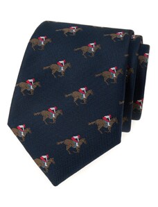 Avantgard Blaue Krawatte, Rennpferdemuster