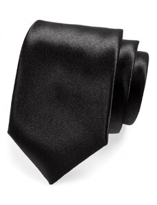 Avantgard Klasische herren Krawatte schwarz glanz