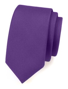 Avantgard Mattviolette schmale Krawatte