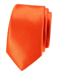 Avantgard Schmale Krawatte Slim tiefe orange Farbe
