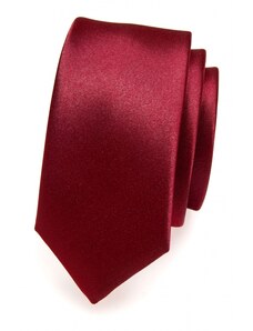 Avantgard Glatte bordeaux Krawatte schmal