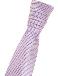 Avantgard Französische Krawatte mit violetten Streifen und Einstecktuch